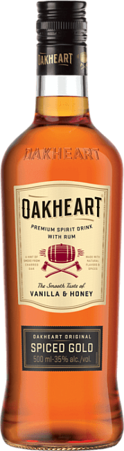 Изображение товара Ром Oakheart Original Spiced Gold 0.5 л 35% пряный с ванилью и копченостью Изображение товара Ром Oakheart Original Spiced Gold 0.5 л 35% пряный с ванилью и копченостью