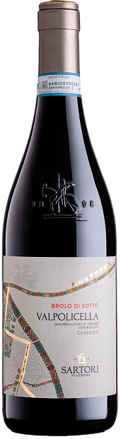 Изображение товара Вино Brolo di Sotto Valpolicella Classico 0.75 л полусухое красное