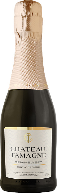 Игристое вино Шато Тамань белое полусладкое 0.2 л