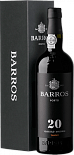 Портвейн Tawny Porto Barros, 20 летней выдержки, в подарочной упаковке