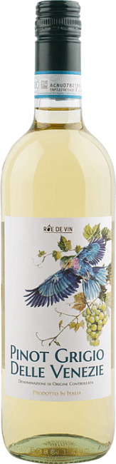 Изображение товара Вино Rue de Vin Pinot Grigio delle Venezie DOC Изображение товара Вино Rue de Vin Pinot Grigio delle Venezie DOC