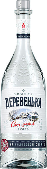 Изображение товара Водка Зимняя деревенька на солодовом спирте Альфа