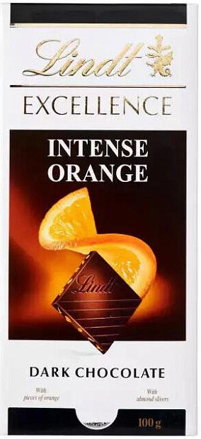 Шоколад Горький LINDT Excellence Orange Intense Chocolate 