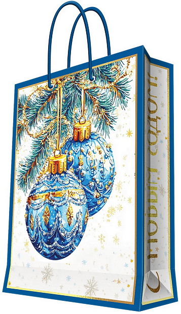 Изображение товара Подарочный новогодний пакет 330*457*102 мм