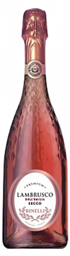 Игристое вино Binelli Premium Lambrusco Rosato розовое сухое