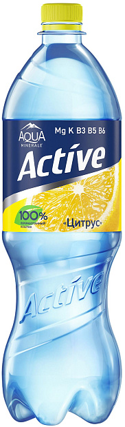 Изображение товара Aqua Minerale Active Цитрус - спортивный напиток с витаминами и минералами 1 л