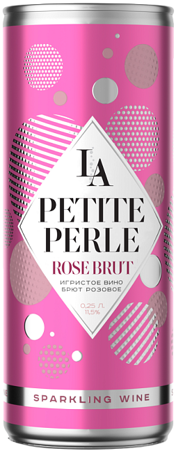 Изображение товара Игристое вино La Petite Perle Брют 0.25 л Элегантный перляж и ягодные ноты