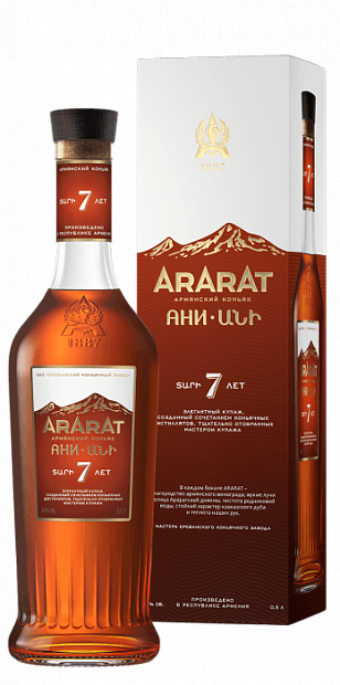 Коньяк армянский Ararat Ani КВ 7 лет 0.5 л в подарочной упаковке
