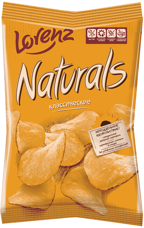 Изображение товара Чипсы картофельные Naturals классические с солью Изображение товара Чипсы картофельные Naturals классические с солью