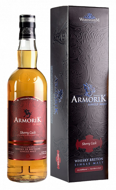 Виски Armorik Sherry Cask, в подарочной упаковке 0.7 л