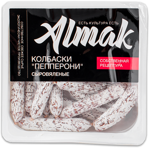 Изображение товара Колбаски Пепперони с белой плесенью для пиццы и закусок 250г