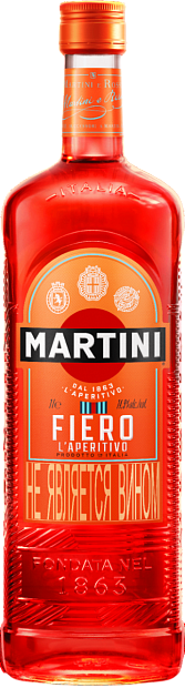 Изображение товара Вермут Martini Fiero 1 л ярко-красный натуральный цитрусовый вкус