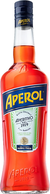 Изображение товара Ликер Aperol 0.7 л итальянский аперитив ярко-оранжевого цвета