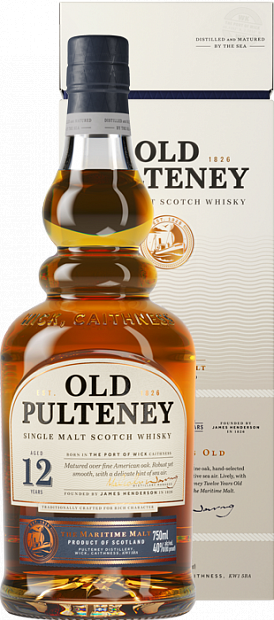 Виски Old Pulteney, 12 летней выдержки 0.7 л