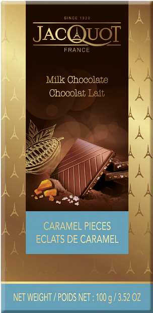 Молочный шоколад Jacquot карамель и морская соль
