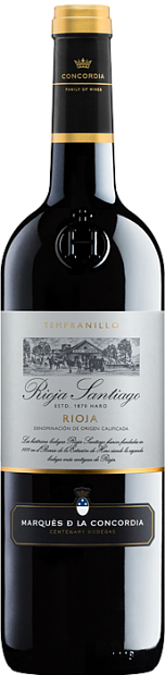 Вино Rioja Santiago Tempranillo 0.75 л