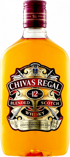 Виски Chivas Regal фляжка в подарочной упаковке 0.5 л