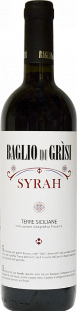 Вино Syrah Baglio di Grisi 0.75 л
