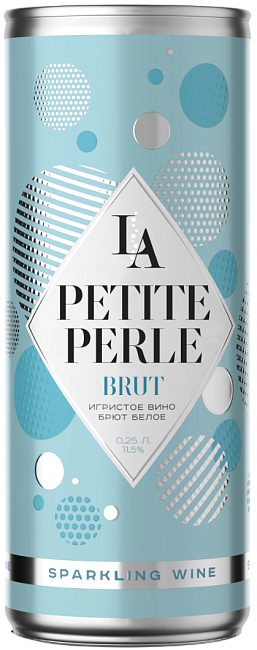 Изображение товара Игристое вино La Petite Perle Светлое брют 0.25 л
