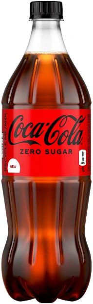 Изображение товара Coca-cola Zero 1 л - низкокалорийный газированный напиток без сахара