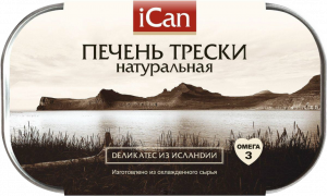 Печень трески ICAN 115гр
