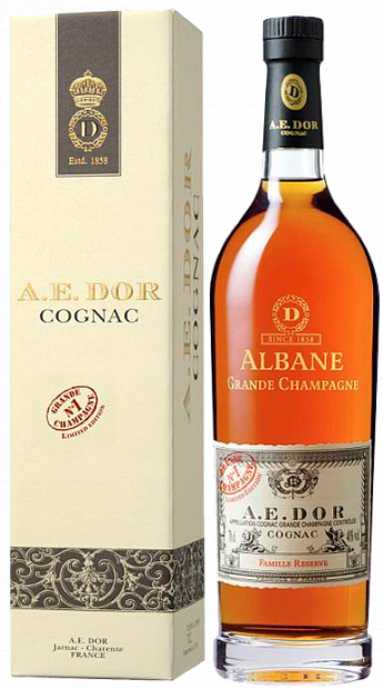Коньяк A.E. Dor Albane Grande Champagne, в подарочной упаковке 0.7 л