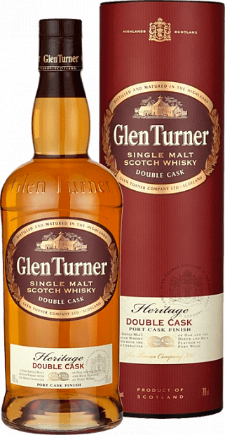 Виски Glen Turner, Heritage Double Wood, в подарочной упаковке 0.7 л