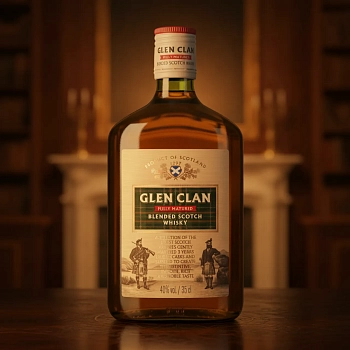 Виски GLEN CLAN Blended Scotch Whisky 0.35 л