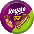 Вафли глазированные с начинкой Regato в молочном шоколаде с какао-кремом