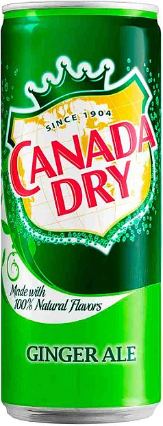 Изображение товара Canada Dry Ginger Ale 0.33 л безалкогольный газированный напиток