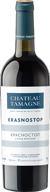 Вино Шато Тамань. Красностоп 0.75 л красное сухое