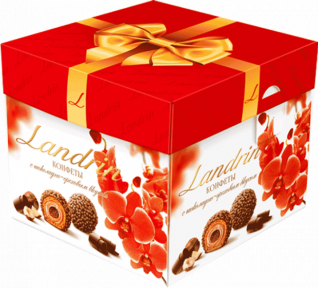Конфеты с вафельным корпусом и начинкой с шоколадно-ореховым вкусом "Landrin"