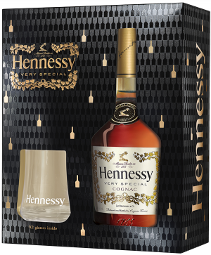 Коньяк Hennessy VS, с 2 подарочными стаканами
