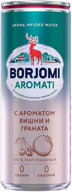 Изображение товара Лимонады Borjomi Aromati с вкусом вишни и граната 0.33 л банка