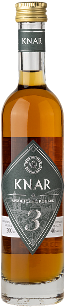 Изображение товара Армянский коньяк KNAR 3 y.o. 0.2 л крепость 40% элитный напиток