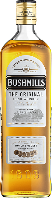 Изображение товара Виски Bushmills Original ирландский купажированный 0.7 л 40% Изображение товара Виски Bushmills Original ирландский купажированный 0.7 л 40%
