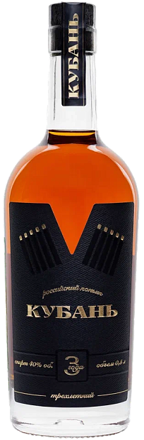 Изображение товара Российский трехлетний коньяк Кубань 0.5л 40%