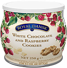 Royal Dansk печенье песочное с белым шоколадом и малиной
