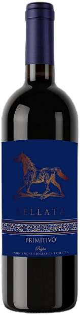 Изображение товара Вино Sellata Primitivo, Италия, красное полусухое, 0.75 л