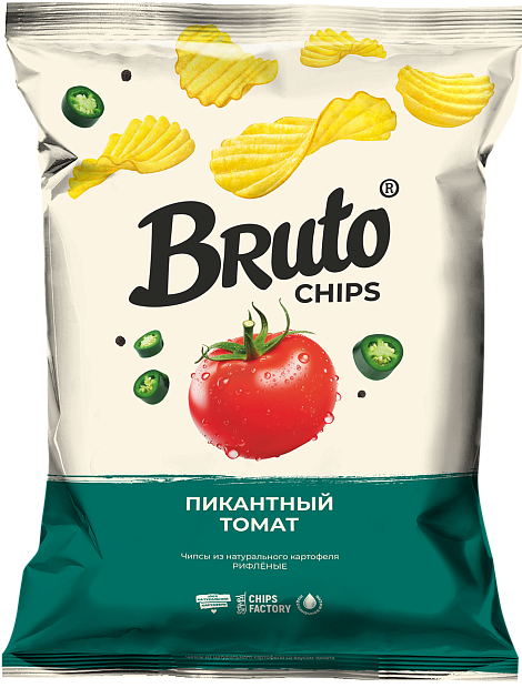 Изображение товара Чипсы Bruto NPC Пикантный томат - яркий вкус для гурманов