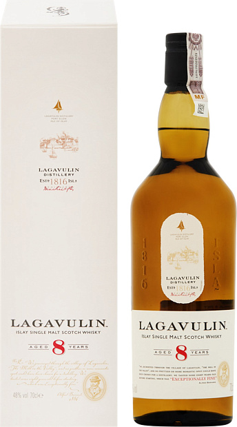 Виски Lagavulin 8 Years Old gift box 0.7 л