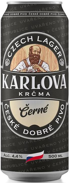 Тёмное пиво Karlova Krcma Cerne 0.5 л