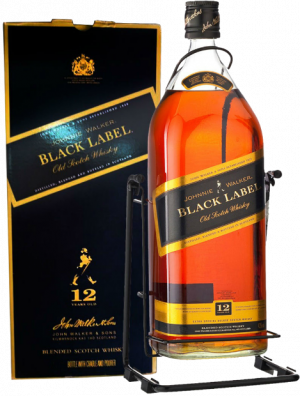 Виски Johnnie Walker Black Label, 12 летней выдержки на подставке "качели"