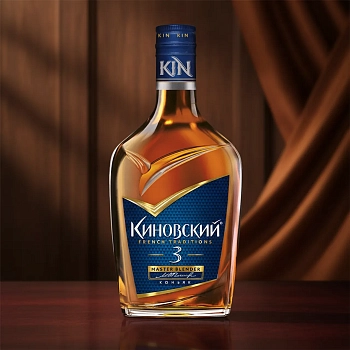 Коньяк Киновский, 3 летней выдержки 0.25 л