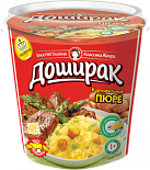 Пюре Картофельное Быстрого Приготовления Доширак С Соусом Говяжий С Овощами 52 гр