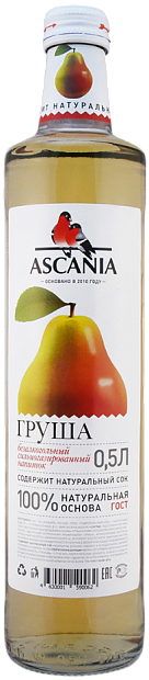 Изображение товара Газированная вода Ascania Груша - натуральный освежающий напиток