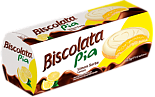 Печенье Biscolata Pia c лимонной начинкой и белым шоколадом