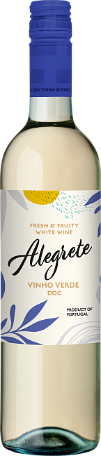 Изображение товара Alegrete Vinho Verde - яркое свежие португальское вино 0. 75л Изображение товара Alegrete Vinho Verde - яркое свежие португальское вино 0. 75л