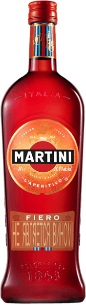 Вермут Martini Fiero 1 л красный сладкий