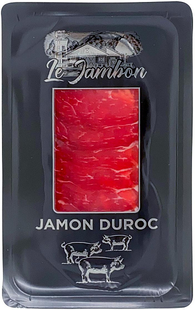 Изображение товара Окорок сыровяленый хамон Дюрок Le Jambon 50 г - деликатес из свиного мяса